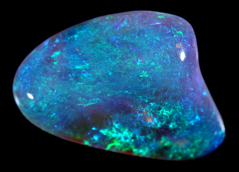 Bright Free-Form Crystal Opal Full-Face Green 7.52ct / 289 freeshipping - Global Opals