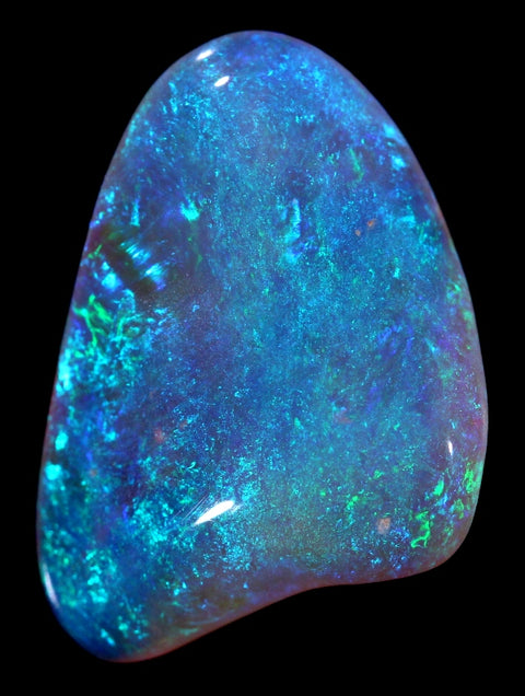 Bright Free-Form Crystal Opal Full-Face Green 7.52ct / 289 freeshipping - Global Opals