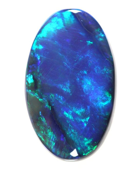 3D blue solid black Opal!