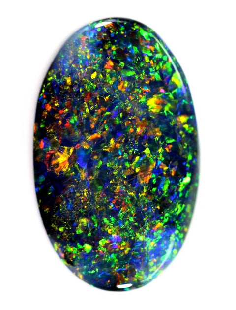 7.82 carat Red/Blue/Green/Orange Superb Solid Opal!