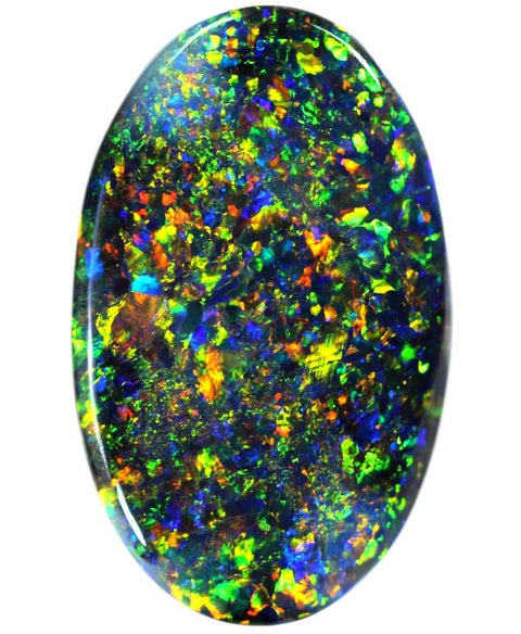 7.82 carat Red/Blue/Green/Orange Superb Solid Opal!