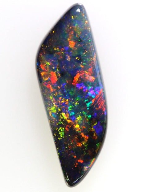 2.88 carat red beautifully cut & polished solid black Opal!