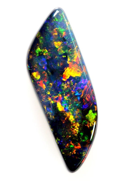 2.88 carat red beautifully cut & polished solid black Opal!