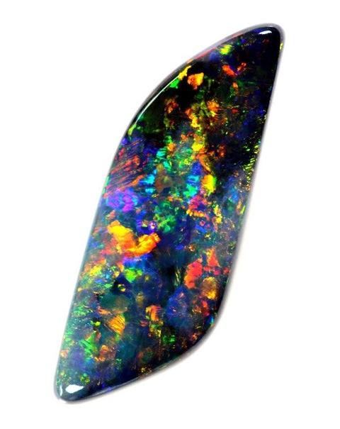 2.88 carat red beautifully cut & polished solid black Opal!