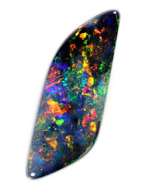 2.88 carat red beautifully cut & polished solid black Opal!