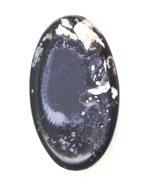 Large Unique Solid Black Lightning Ridge Opal 18.26ct..3132 freeshipping - Global Opals