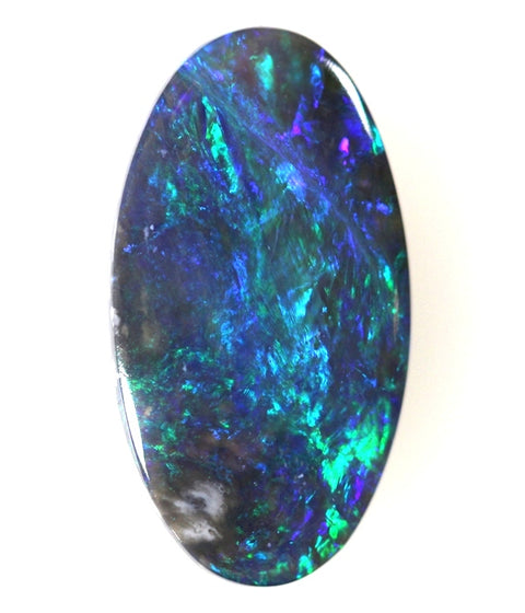 Bright Green Solid Black Opal Mined at Lightning Ridge 4.29ct / 3040 freeshipping - Global Opals