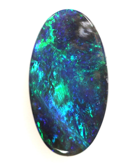 Bright Green Solid Black Opal Mined at Lightning Ridge 4.29ct / 3040 freeshipping - Global Opals