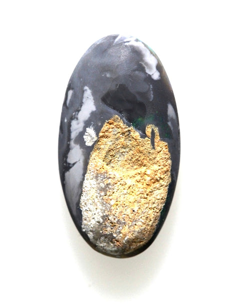 Bright Green Solid Black Opal Mined at Lightning Ridge 4.29ct / 3040 freeshipping - Global Opals