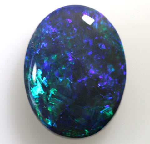 (3044) Unique Large Mauve/Green On Black Solid Black Opal! 14.64cts freeshipping - Global Opals
