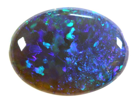 Solid Black Opal from Lightning Ridge High Cabachon 3045 / 3.85ct freeshipping - Global Opals