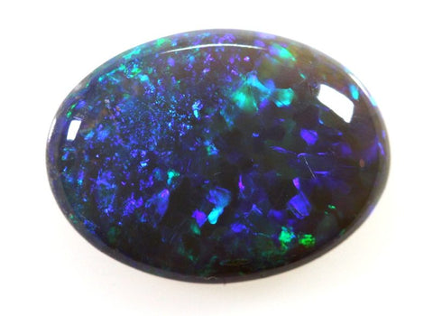 Solid Black Opal from Lightning Ridge High Cabachon 3045 / 3.85ct freeshipping - Global Opals