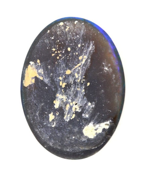 Solid Black Opal from Lightning Ridge High Cabachon 3045 / 3.85ct freeshipping - Global Opals