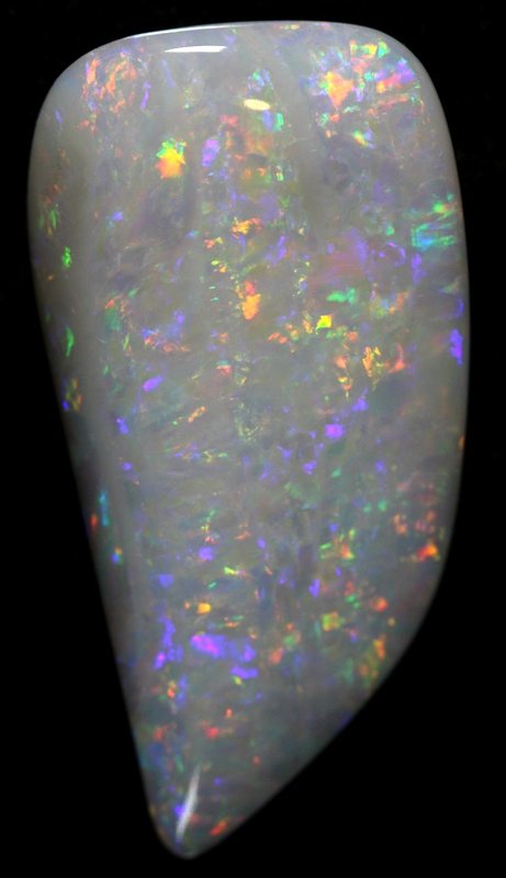 13.41 carat large very bright Semi-Black Opal!