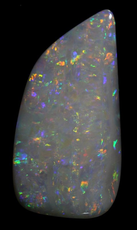 13.41 carat large very bright Semi-Black Opal!