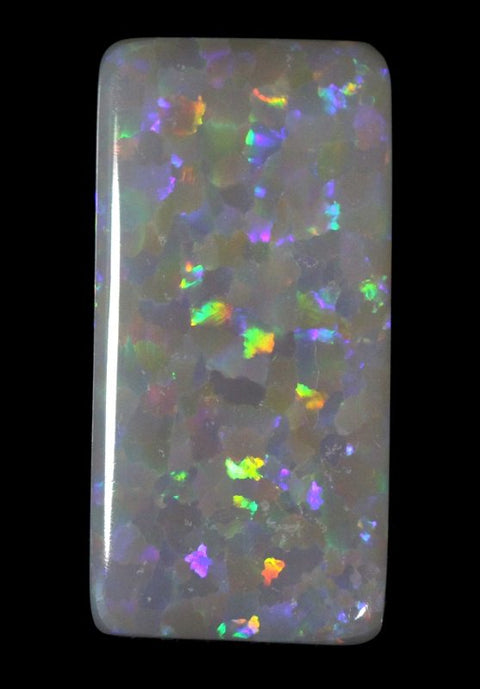 4.97 carat unique rectangle semi-black Opal!