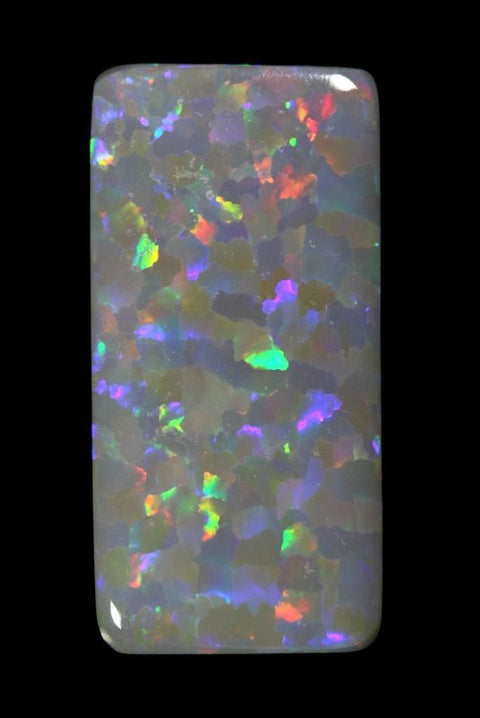 4.97 carat unique rectangle semi-black Opal!