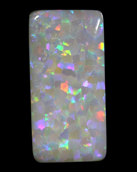 4.97 carat unique rectangle semi-black Opal!