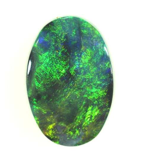 1.63 carat 3.5mm thick solid black opal