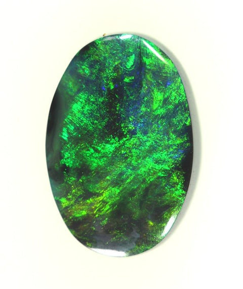 1.63 carat 3.5mm thick solid black opal