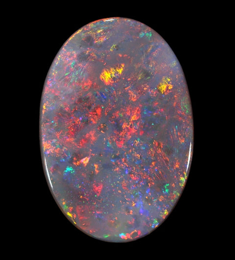Bright Red-Orange Solid Natural Opal 3.35ct / 327 freeshipping - Global Opals