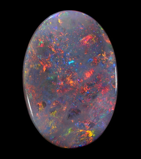 Bright Red-Orange Solid Natural Opal 3.35ct / 327 freeshipping - Global Opals