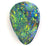 Red Multi-Coloured Tear-Drop Solid Black Opal! 331 / 8.13ct freeshipping - Global Opals