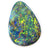 Red Multi-Coloured Tear-Drop Solid Black Opal! 331 / 8.13ct freeshipping - Global Opals
