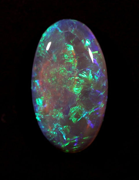 4.87 carat block pattern Lightning Ridge Crystal Opal!