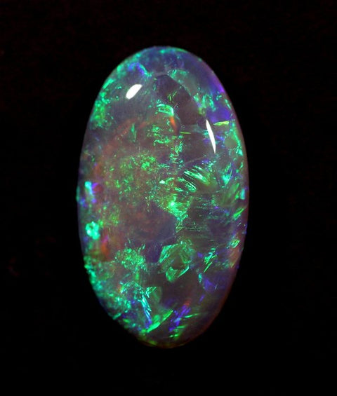 4.87 carat block pattern Lightning Ridge Crystal Opal!