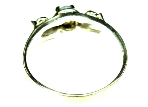 (RPG-510) Solid Lightning Ridge Red Opal Claw Set Ring! freeshipping - Global Opals