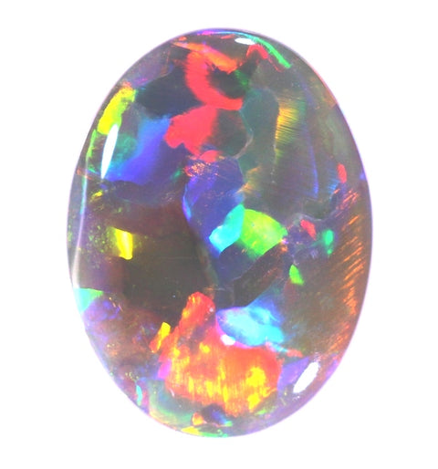 Brilliant Red Flagstone Pattern Solid Opal! 5110 / .62ct freeshipping - Global Opals