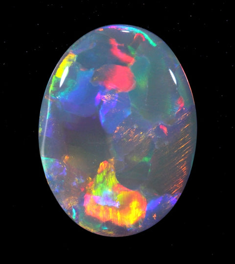 Brilliant Red Flagstone Pattern Solid Opal! 5110 / .62ct freeshipping - Global Opals