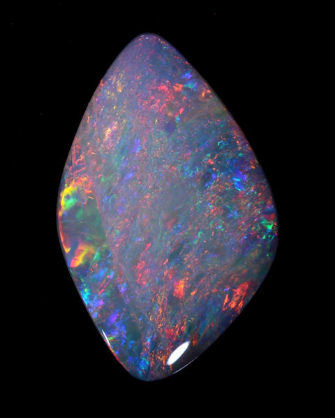 4.61ct red multi-coloured semi-black Opal!