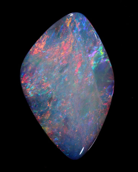 4.61ct red multi-coloured semi-black Opal!