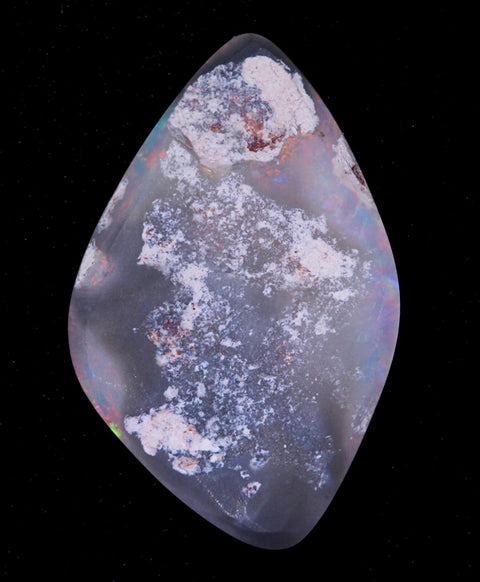 4.61ct red multi-coloured semi-black Opal!