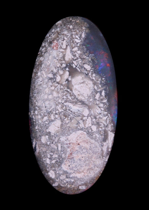Red Multi-Coloured Unique Pattern Solid Dark Opal! 5112 / 2.10ct freeshipping - Global Opals