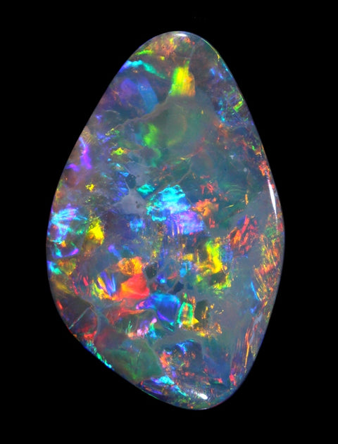 Red Multi-Colour Opal
