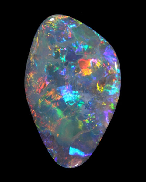 Red Multi-Colour Opal