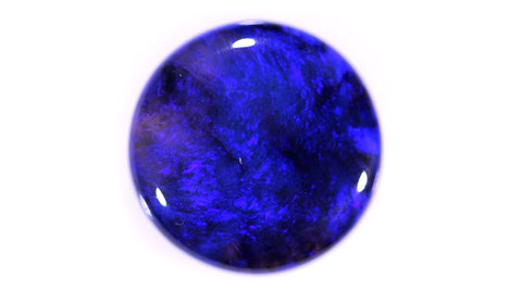 Round Royal Blue Solid Black Opal! 5152 / 7.64ct freeshipping - Global Opals
