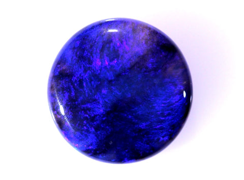 Round Royal Blue Solid Black Opal! 5152 / 7.64ct freeshipping - Global Opals