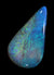 Blue/Green 3.64ct Lightning Ridge Tear Drop Opal 5221