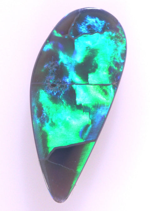 Brilliant green blue broad flash Opal 2.70ct