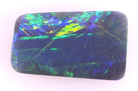 Awesome Directional Pattern 2.46ct Lightning Ridge Solid Opal 5232