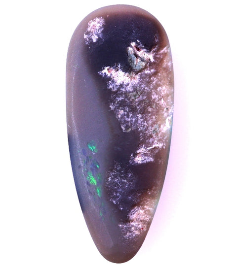 Bule/Green & Flashy Orange Solid Long Tear Drop Opal 5238