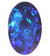 Amazing Blue green solid Black Opal 9.74cts