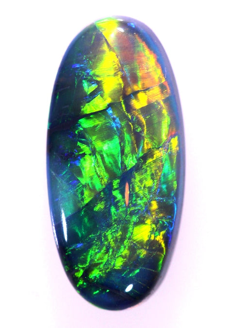 Gem Solid Black Opal Magnificent Rolling Flashes 3.13ct / 5263 freeshipping - Global Opals