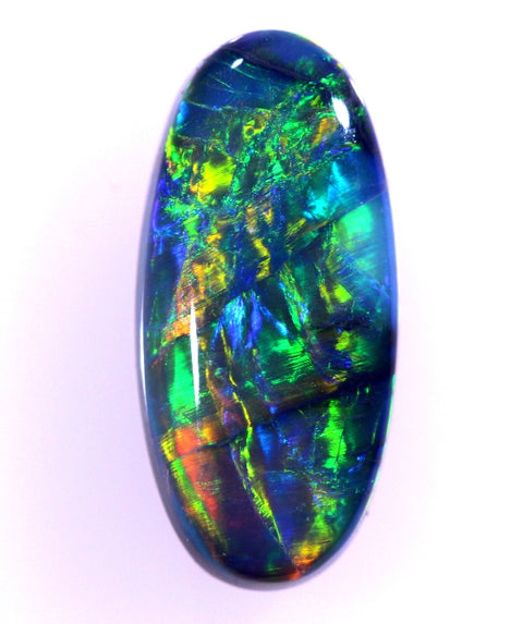 Gem Solid Black Opal Magnificent Rolling Flashes 3.13ct / 5263 freeshipping - Global Opals