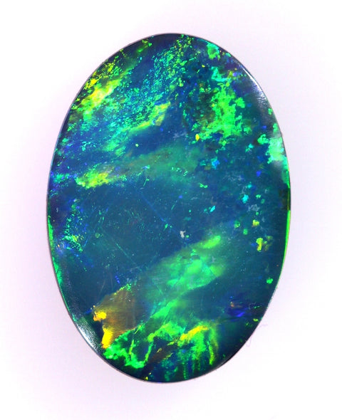 5271 Bright Broad-Orange Flashes Solid Black Opal 2.61ct/w freeshipping - Global Opals