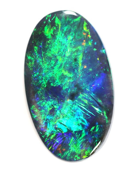4.18 carat amazing green rolling flash Opal!